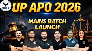 UP APO 2026 | MAINS BATCH LAUNCH | Complete Preparation Strategy | Join Now #upapo