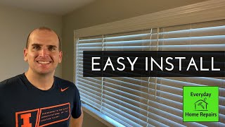 HOW TO INSTALL BLINDS | HOME DEPOT FAUX WOOD