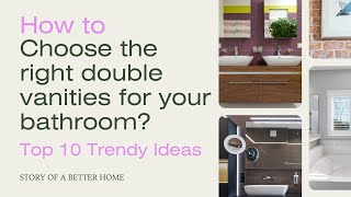 10 Trendy Double Sink Bathroom Vanity Designs | Double Sink Bathroom Vanity Designs and Trends 2023