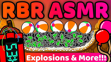 ASMR in RBR - Satisfying explosions and more chaos!!! (Rocket Bot Royale)