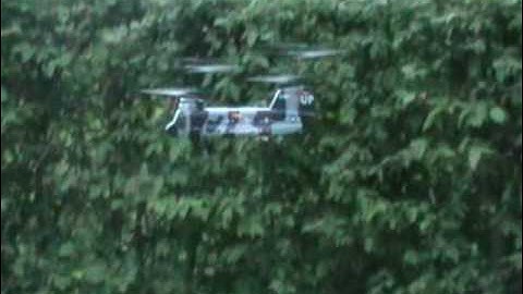 Esky Tandem Rotor "Chinook" - Outside Flight