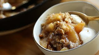 Easy Apple Crisp in a Cast-Iron Skillet