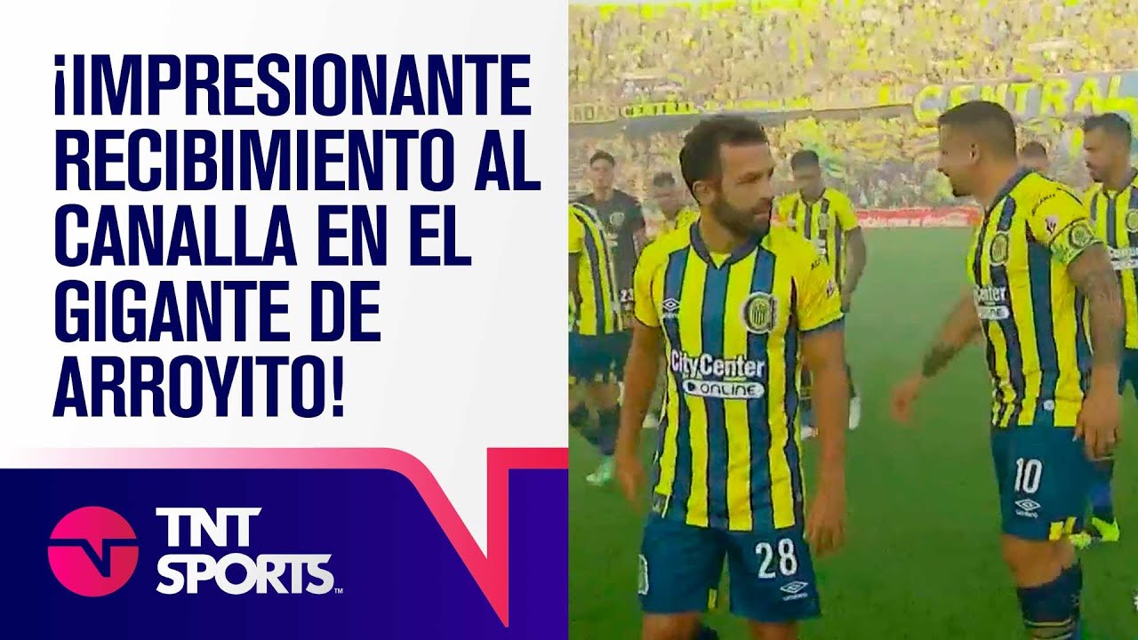 ¡IMPRESIONANTE recibimiento al CANALLA en el GIGANTE de ARROYITO! 🟡🔵 ...