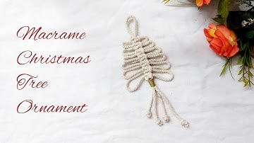 Easy Macrame Christmas Tree | Macrame Christmas Ornament | Christmas tree decoration | DIY Macrame