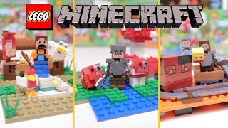 LEGO Minecraft из Китая - Ферма, Ад и Грибной остров