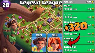 Th16 Legend League Attacks Strategy! +320 May Season Day 28 : Clash Of Clans