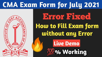 CMA Exam Form for June 2021 | CMA Exam Form Errors Fixed | How to Fill Without Error Live Filling