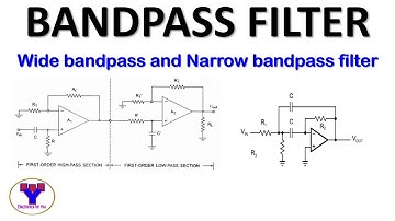 Active Bandpass filter using Op-amp