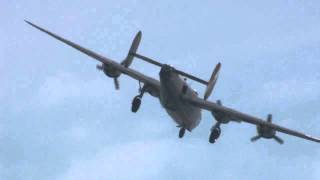 Collings Foundation Consolidated B 24 Liberator landing at NASA