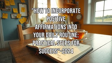 "How to Incorporate Positive Affirmations into Your Daily Routine: Practical Steps for Success"-2024
