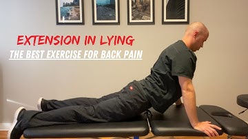Mckenzie method exercises for back pain - Extension in Lying - Best back pain exercises