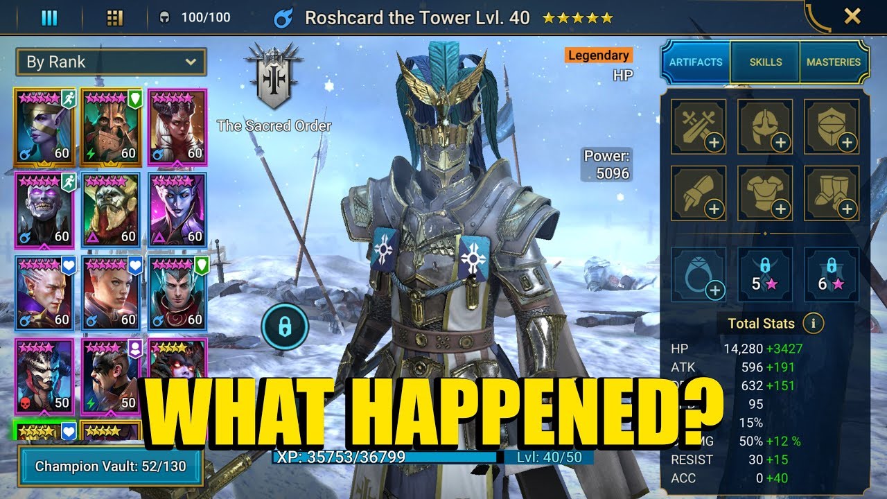 Roshcard On My Old Main Raid Shadow Legends Episode 54 Youtube