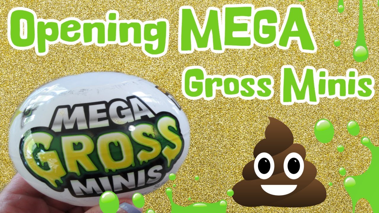 MEGA GROSS MINIS! 5 Surprise balls with The GROSSEST Toys EVER! By Zuru 36  Slime and stickers 