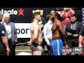 FUNNY! DAVE ALLEN STUFFS SOCKS INTO BOXERS FOR WEIGH IN AGAINST LENROY THOMAS