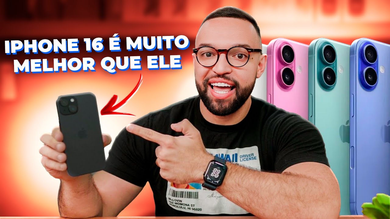 iPhone 16 é MUITO MELHOR que o iPhone 15 e eu vou te provar! - YouTube
