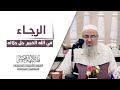 الرجاء في الخبير جل جلاله الشيخ السيد الجندي 