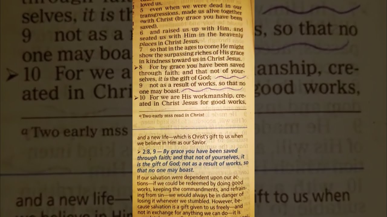 Ephesians 2 8 9 For By Grace You Have Been Saved Through Faith Not Of Yourselves The Gift GOD 