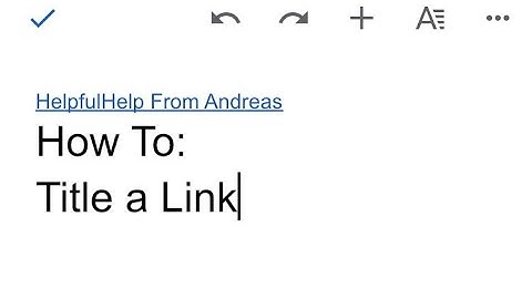 How to Title a Link on Google Docs - Computer Chronicles Ep. 6