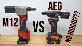 18v AEG Rivet Gun Review. How does it compare to the Milwaukee M12 Rivet Gun?