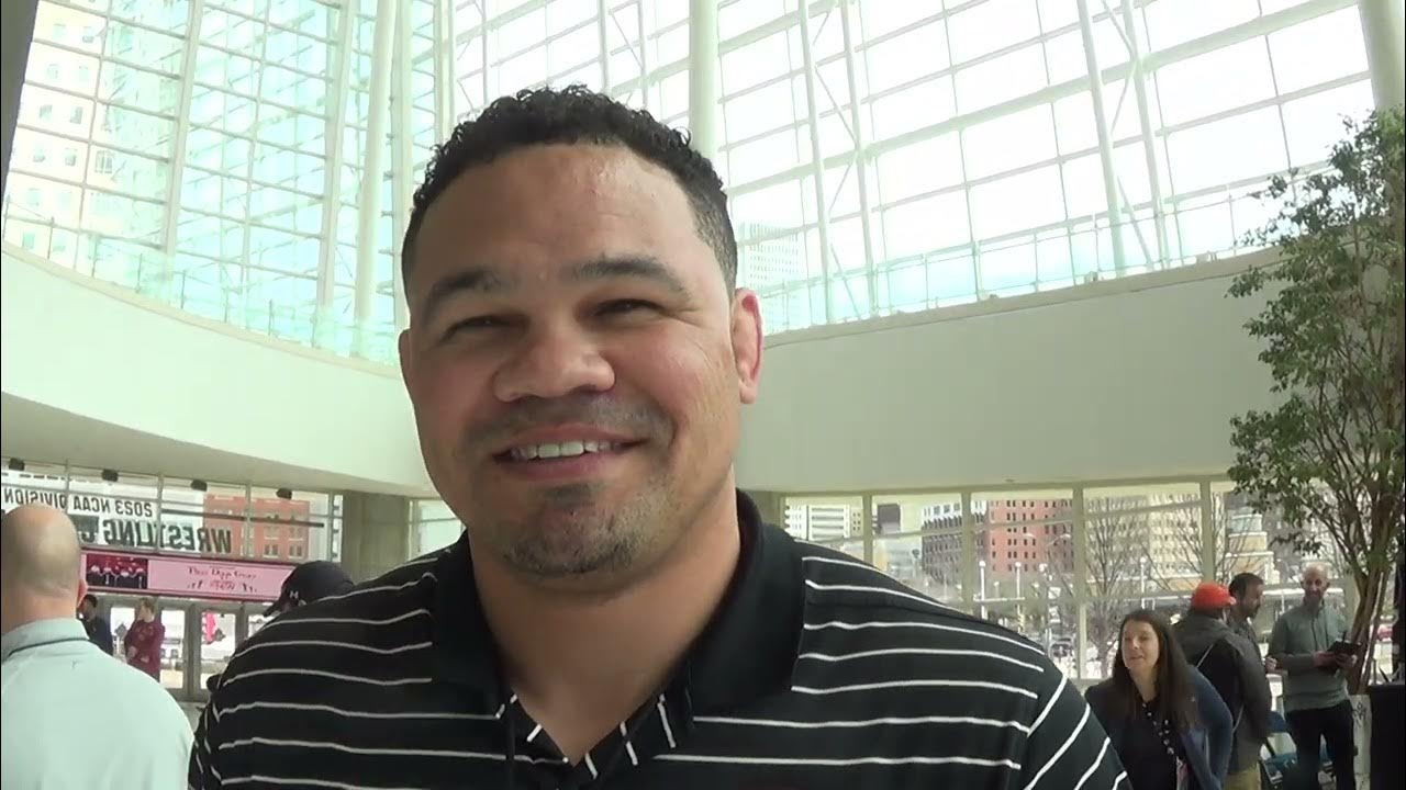 Coach Chris Pendleton (Oregon State), prior to 2023 NCAA Championships