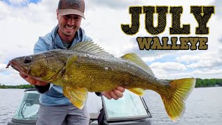 Top Walleye Tips for JULY (Spots & Baits)