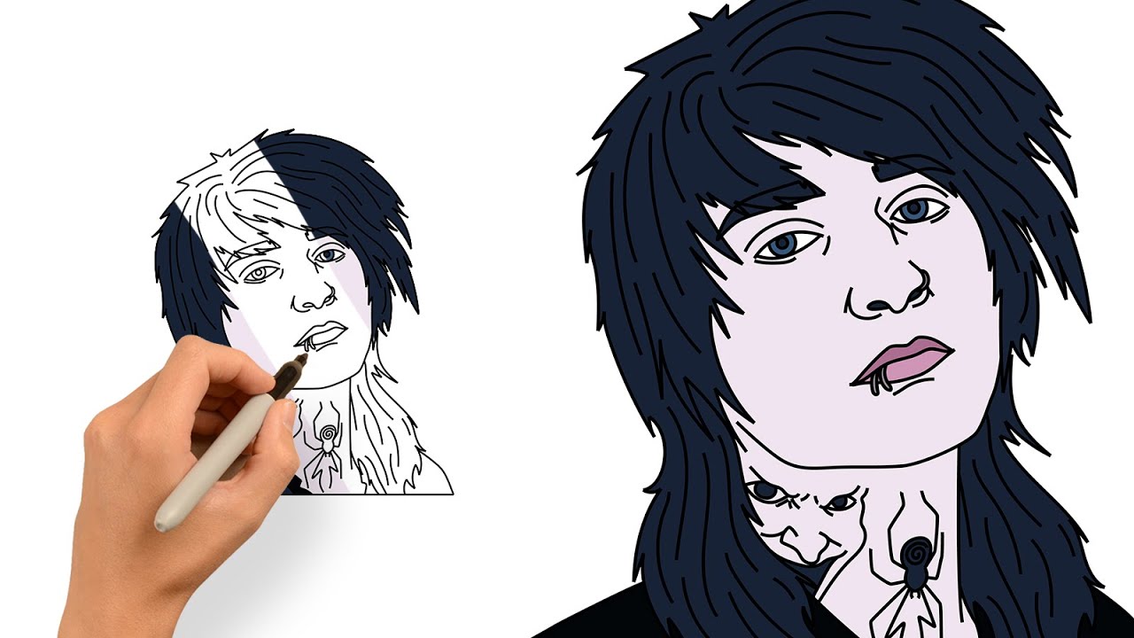 Drawing Johnnie Guilbert | Emo Icon Sharpie Art Tutorial