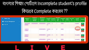 How to complete Incomplete student