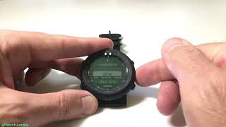Suunto Core (Alpha Stealth) | Setting the time