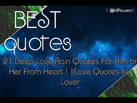 best rain love quotes