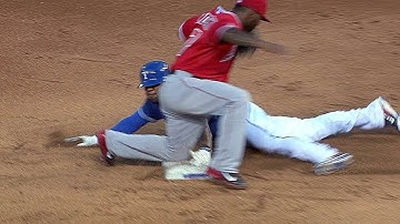 LAA@TEX: Conger fires to second to nab Andrus