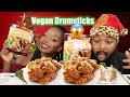 VEGAN SMOKED DRUMSTICKS REVIEW | MUKBANG | EATING SHOW