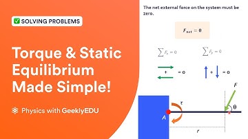 Torque & Static Equilibrium | Net External Force & External Torque Conditions
