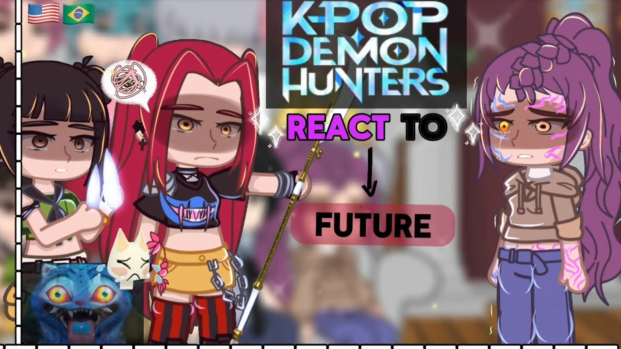 ( 🇧🇷🇺🇸 ) FULL VERSION | Kpop Demon Hunters react to Future | 2x speed | Kdh | angst | Starzy Eeech