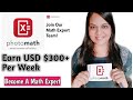 Photomath expert  online teaching jobs from home  work from home job minestories foryou tutoring