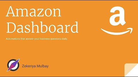 Amazon Google Data Studio Dashboard