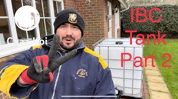 Cleaning my IBC tank and cutting the top off to turn it into a Koi pond/quarantine or grow on tank!