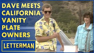 Dave Talks To Californians About Their Vanity License Plates, Part 2 | Letterman