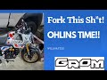 8th Mod for my 2022 Honda Grom SP - Ohlins Front Fork Kit (FDK 112)