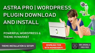 Astra Pro Wordpress Plugin Download And Install setup Step by Step Guide | Free Download