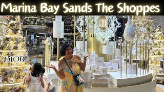 Marina Bay Sands Christmas Decorations  Light Up, Singapore Christmas Light Up, Singapore Vlog 2023.