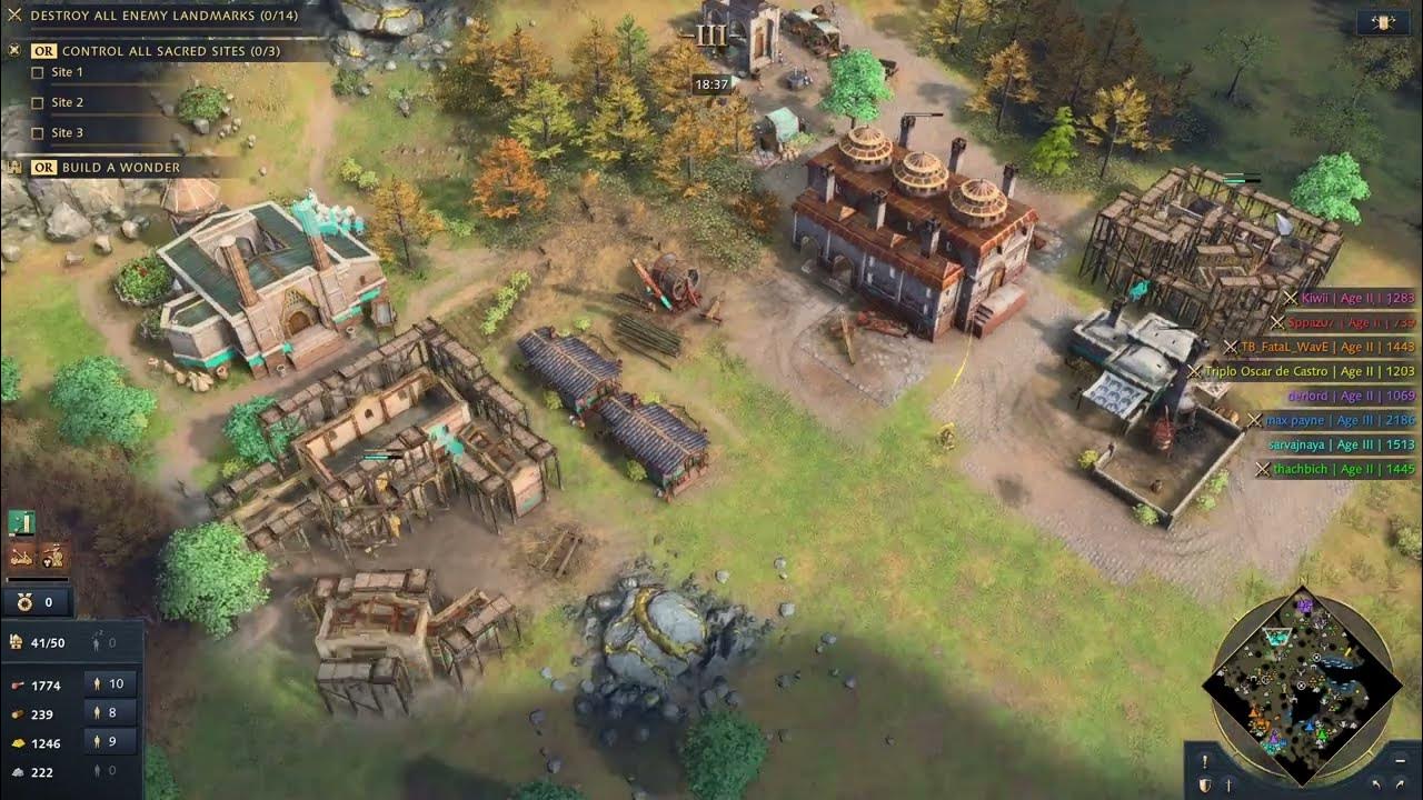 Age of Empires 4 The Ottomans In Nomad 2vs2vs2vs2 Multiplayer