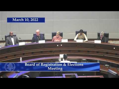 Fulton County Board of Board of Registration & Elections March 10, 2022