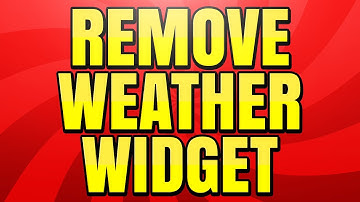 How to Remove the Weather Widget from the Taskbar Turn off News and Interests in Windows 10