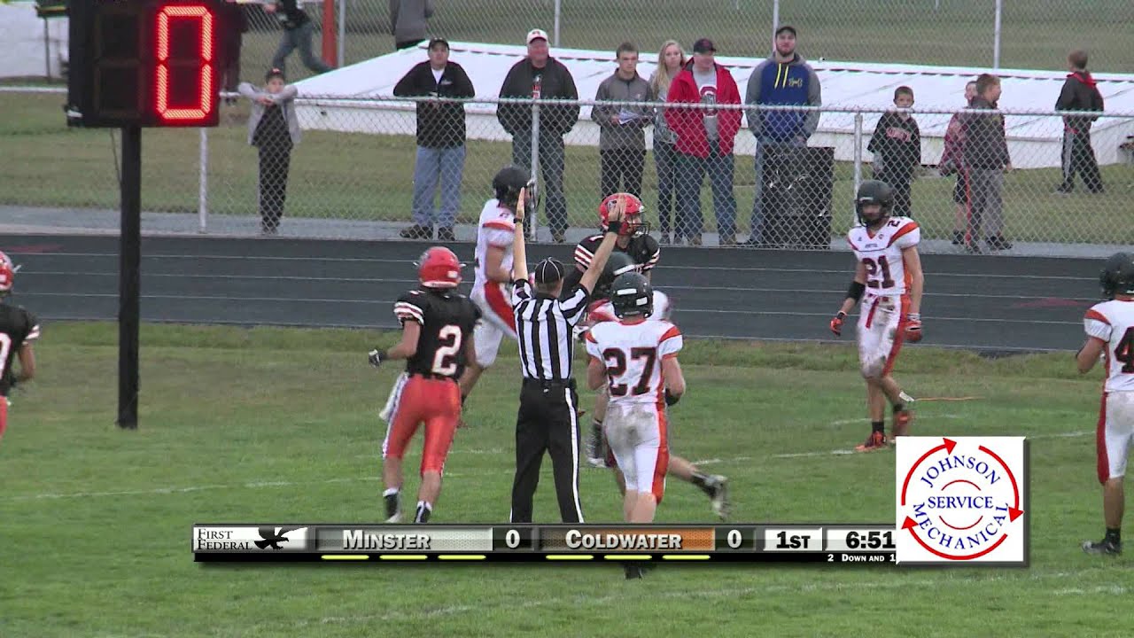 Minster vs Coldwater Football YouTube