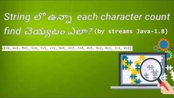 Java program to get each character count from a String using streams