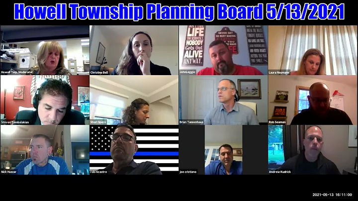 Howell Township Planning Board Meeting 5/13/2021