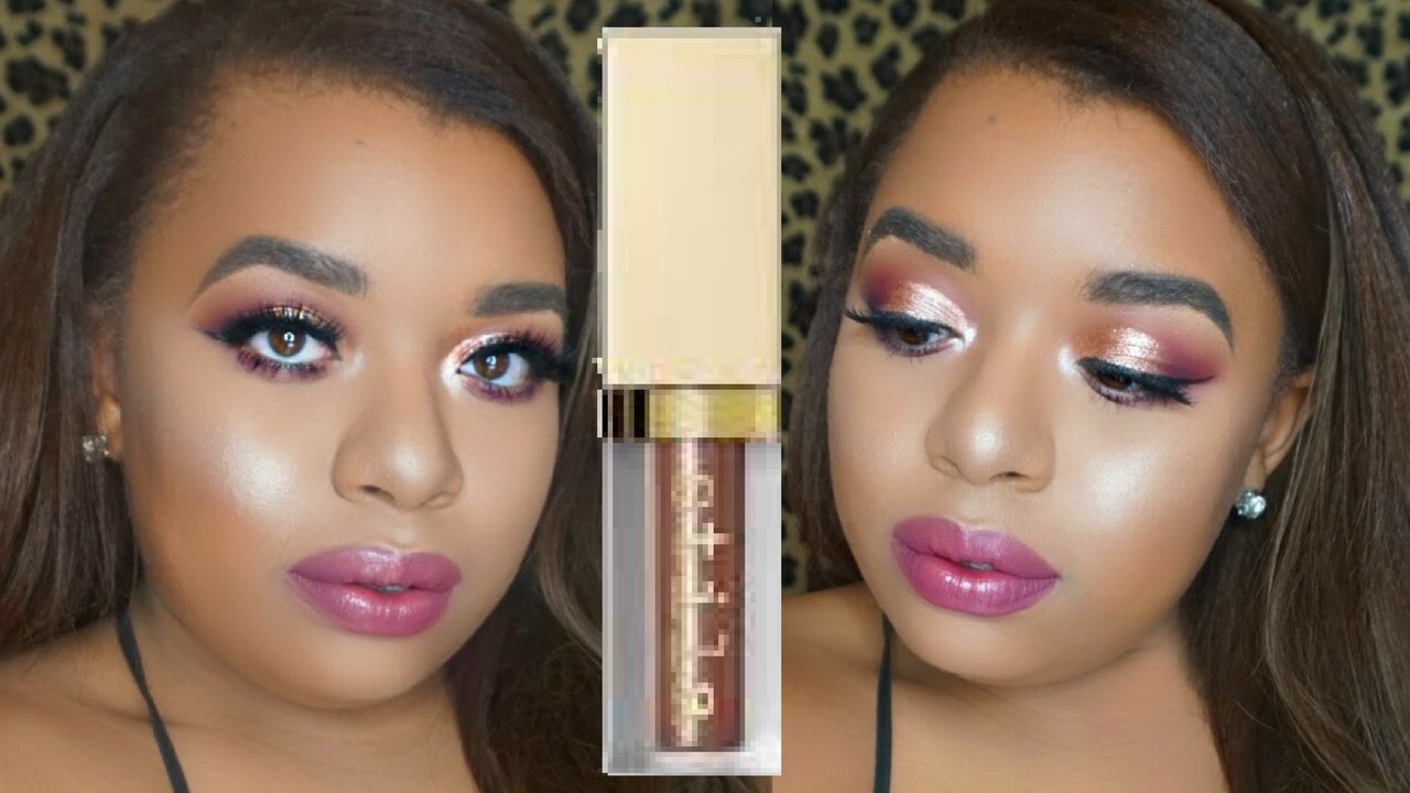 Stila Glitter Glow Liquid Eyeshadow Makeup Tutorial YouTube