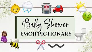 Emoji Pictionary Baby Shower Game!