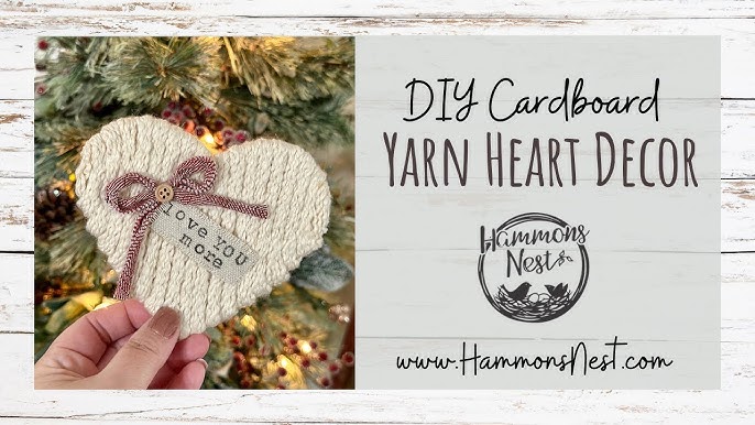 Yarn Wrapped Hearts Craft – Valentines Day Crafts - Happy Toddler