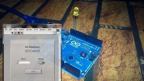 Control LED on Arduino from LabVIEW (لابفيو اردوينو)